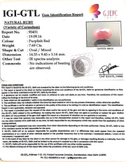 8.54 Ratti Natural Neo Burma Ruby with Govt Lab Certificate-(3441)